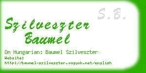 szilveszter baumel business card